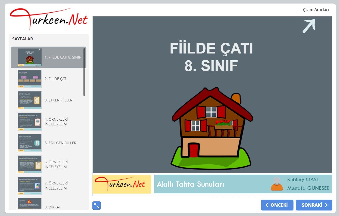 ⚙️ Fiilde Çatı Akıllı Tahta Sunumu