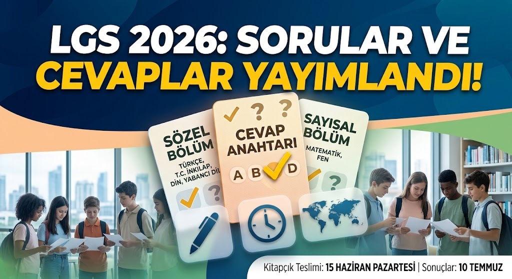 📝 2026 LGS Soru Kitapçıkları ve Cevapları