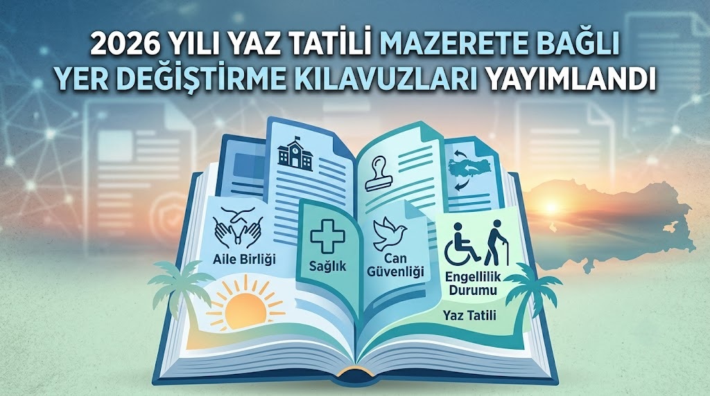 📙 2026 Yılı Yaz Tatili Mazerete Bağlı Yer Değiştirme Kılavuzları Yayımladı