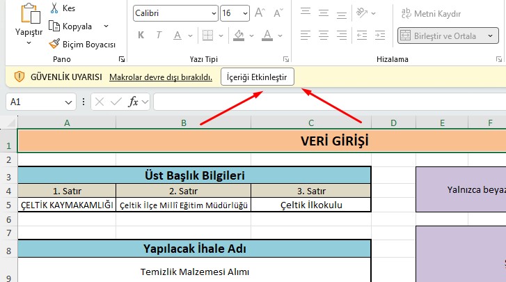 Makrolar Nasıl Etkinleştirilir?