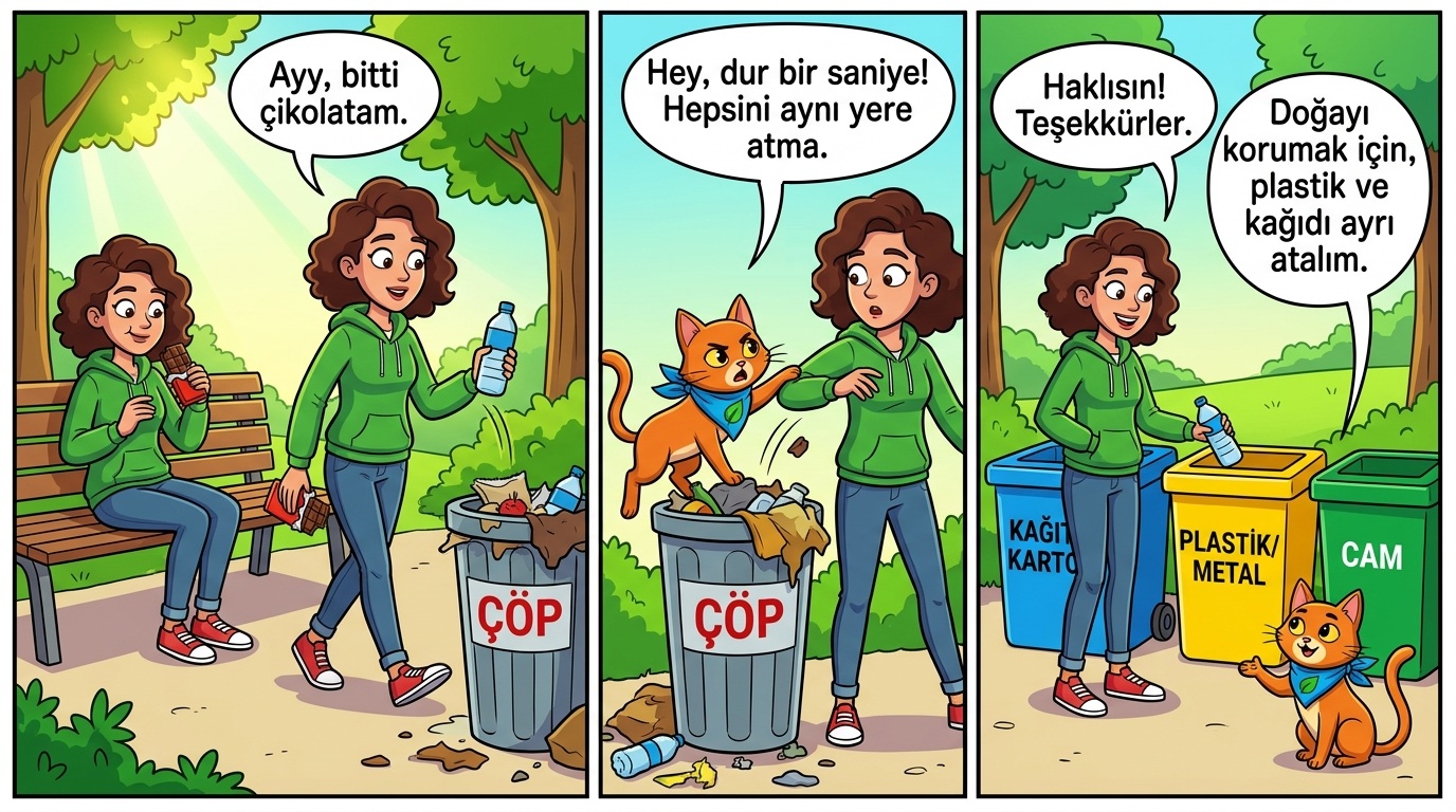 Çizgi Roman Türkçe İçerik Örneği